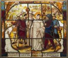 Free download Life of Saint Bernard of Clairvaux: Saint Bernard mediates a dispute between Bishop Stephan von Bar and Duke Matthew von Lothringen in Metz (one of two) free photo or picture to be edited with GIMP online image editor