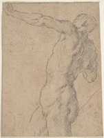 Free download Life Study of Standing Male Nude in Three-Quarter Length free photo or picture to be edited with GIMP online image editor
