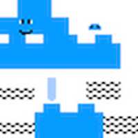 Free download Light Blue Fuzzy Dragon Minecraft Skin free photo or picture to be edited with GIMP online image editor