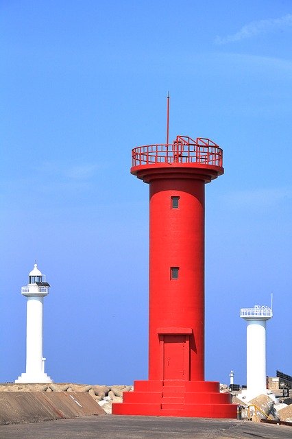 Free download lighthouse jeju island landscape free picture to be edited with GIMP free online image editor