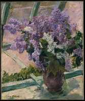 Free download Lilacs in a Window (Vase de Lilas a la Fenetre) free photo or picture to be edited with GIMP online image editor
