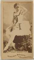 Free download Lilly Baretter, from the Actors and Actresses series (N45, Type 1) for Virginia Brights Cigarettes free photo or picture to be edited with GIMP online image editor