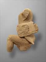 Free download Limestone figure of kneeling Herakles free photo or picture to be edited with GIMP online image editor