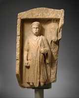 Free download Limestone funerary monument of a beardless man free photo or picture to be edited with GIMP online image editor
