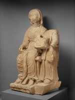 Free download Limestone funerary monument of a woman free photo or picture to be edited with GIMP online image editor