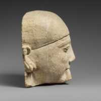 Free download Limestone head of a male aulos player free photo or picture to be edited with GIMP online image editor