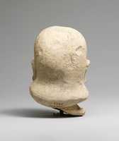 Free download Limestone head of a man with a plain headdress free photo or picture to be edited with GIMP online image editor