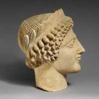Free download Limestone head of a youth with wreath free photo or picture to be edited with GIMP online image editor