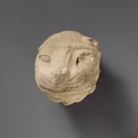 Free download Limestone head of Herakles wearing the lion skin free photo or picture to be edited with GIMP online image editor