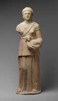 Free download Limestone statue of Artemis with quiver and fawn free photo or picture to be edited with GIMP online image editor
