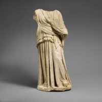 Free download Limestone statue of Hera or Demeter (?) free photo or picture to be edited with GIMP online image editor