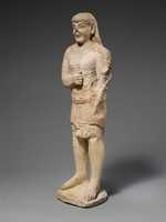 Free download Limestone statuette of a beardless male votary in Egyptianizing dress free photo or picture to be edited with GIMP online image editor