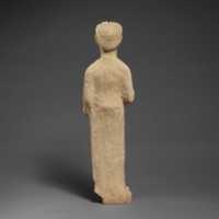 Free download Limestone statuette of a beardless male votary with a wreath of leaves free photo or picture to be edited with GIMP online image editor