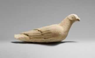 Free download Limestone statuette of a bird free photo or picture to be edited with GIMP online image editor