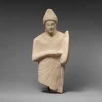 Free download Limestone statuette of a female lyre player free photo or picture to be edited with GIMP online image editor