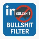 LinkedIn Bullshit Filter  screen for extension Chrome web store in OffiDocs Chromium