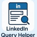 LinkedIn Query Helper  screen for extension Chrome web store in OffiDocs Chromium