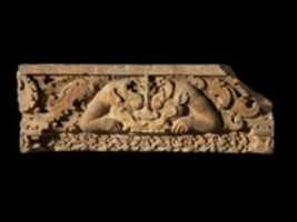 Free download Lintel with Anthropomorphic Dragon in Foliage free photo or picture to be edited with GIMP online image editor