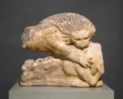 Free download Lion felling a bull, from a marble pediment free photo or picture to be edited with GIMP online image editor