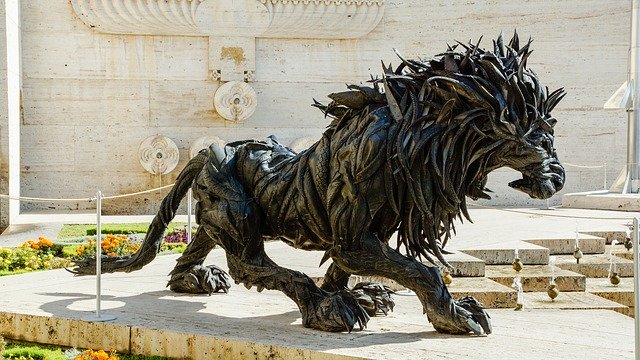 Free download lion head sculpture art statue free picture to be edited with GIMP free online image editor
