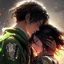 Live Wallpaper: Eren and Mikasa Last Memories Attack on Titan  screen for extension Chrome web store in OffiDocs Chromium