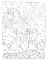 Free download LivingRoom Community Colouring Page - Trojan Horse by Samantha Ouellette free photo or picture to be edited with GIMP online image editor