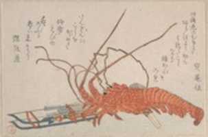 Free download Lobster, Hamayumi (Ceremonial Miniature Bow) with Arrows and Fans free photo or picture to be edited with GIMP online image editor
