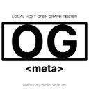 Localhost Open Graph Tester  screen for extension Chrome web store in OffiDocs Chromium
