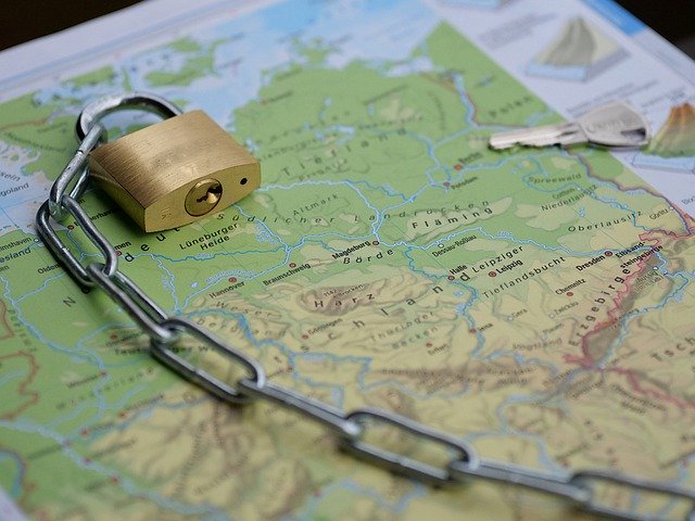 Free download lock chain map geography key free picture to be edited with GIMP free online image editor