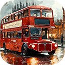 London bus scene watercolor painting  screen for extension Chrome web store in OffiDocs Chromium
