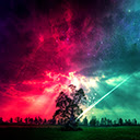 Lonely Tree, Colourful Sky-scherm voor uitbreiding Chrome-webwinkel in OffiDocs Chromium