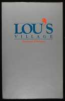 Free download Lous Village restaurant menus (1983-1990) free photo or picture to be edited with GIMP online image editor