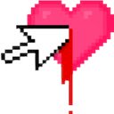 Love Heart Cursor  screen for extension Chrome web store in OffiDocs Chromium