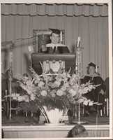 Free download Lowell Textile Institute, Lowell, MA. Commencement - Richard Nixon. free photo or picture to be edited with GIMP online image editor