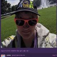 Free download Lowest quality picture of a kid wearing a TempleOS Hat free photo or picture to be edited with GIMP online image editor