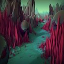 Low Poly Fantasy Theme  screen for extension Chrome web store in OffiDocs Chromium