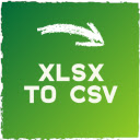 XLSX to CSV  screen for extension Chrome web store in OffiDocs Chromium