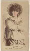 Free download Lucy Emerson, from the Actors and Actresses series (N45, Type 1) for Virginia Brights Cigarettes free photo or picture to be edited with GIMP online image editor