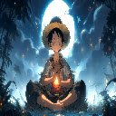 Luffy in The Moonlight Live Wallpaper  screen for extension Chrome web store in OffiDocs Chromium