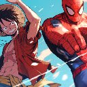 Luffy  Spiderman Epic Duo Live Wallpaper  screen for extension Chrome web store in OffiDocs Chromium