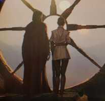 Free download Luke Skywalker and Rey Concept Art free photo or picture to be edited with GIMP online image editor