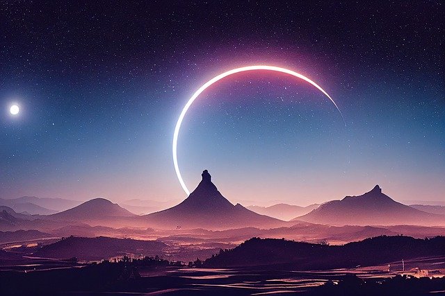 Kostenloser Download Mondfinsternis Landschaft Mond kostenloses Bild zur Bearbeitung mit dem kostenlosen Online-Bildeditor GIMP