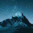 Lunar Mountain Under a Starlit Sky  screen for extension Chrome web store in OffiDocs Chromium