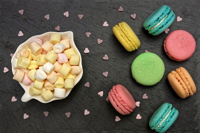 Free download macarons marshmallows desserts food free picture to be edited with GIMP free online image editor