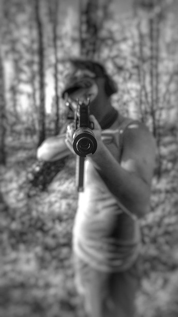 Free download machine a man with a gun ak74 free picture to be edited with GIMP free online image editor