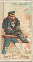 Free download Machine Gun, from the Arms of All Nations series (N3) for Allen & Ginter Cigarettes Brands free photo or picture to be edited with GIMP online image editor
