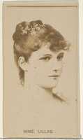 Free download Madame Lillas, from the Actors and Actresses series (N45, Type 8) for Virginia Brights Cigarettes free photo or picture to be edited with GIMP online image editor