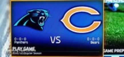 Download grátis Madden NFL 16 Carolina Panthers VS Chicago Bears Teams Captura de tela foto ou imagem grátis para ser editada com o editor de imagens online do GIMP