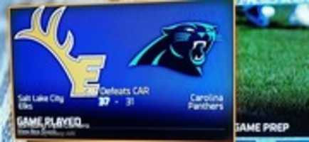 Unduh gratis Madden NFL 16 Salt Lake City Elks VS Carolina Panthers Teams Tangkapan layar foto atau gambar gratis untuk diedit dengan editor gambar online GIMP