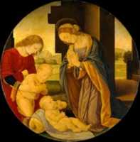 Free download Madonna Adoring the Child with the Infant Saint John the Baptist and an Angel free photo or picture to be edited with GIMP online image editor